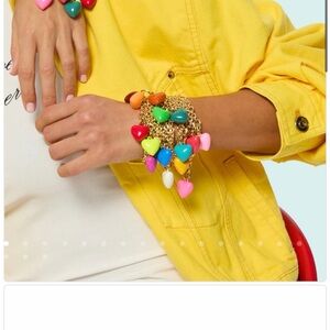 Roxanne Assoulin Orange (Persimmon) Mini Puffy Heart Charm